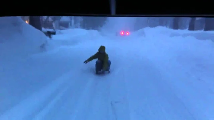 Aaron Rides a Shovel