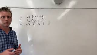 System of three linear equations - Inconsistent