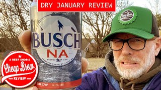 Busch NA Non-Alcoholic Beer Review for Dry January by A Beer Snob's Cheap Brew Review