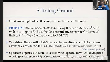 Strings 2020, Day 1: Rajesh Gopakumar