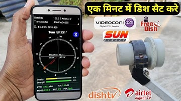 How to set dish setting from mobile | How to set DD Free Dish signal from mobile | mobile dish se...