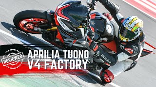 Aprilia Tuono V4 Factory (2021) Review | First Track Ride!