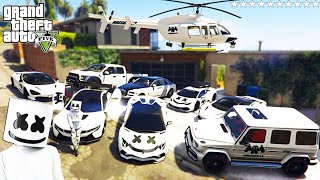 GTA 5 - Stealing Marshmello's Luxury Cars With Franklin | (Real Life Cars #152)