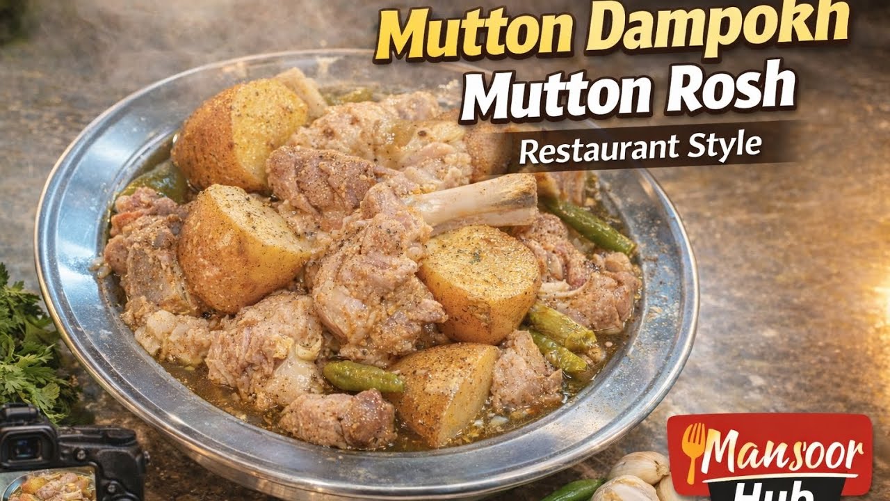 Original Peshawari Mutton Dampokh 🔥 Juicy Mutton Rosh Restaurant Style ...