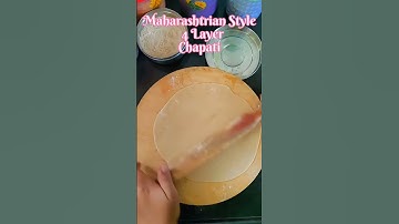 Maharashtrian style 4 Layer Chapati😱|| Phulka|| Roti|| #cookwithlipi #shorts #short #ytshort #011