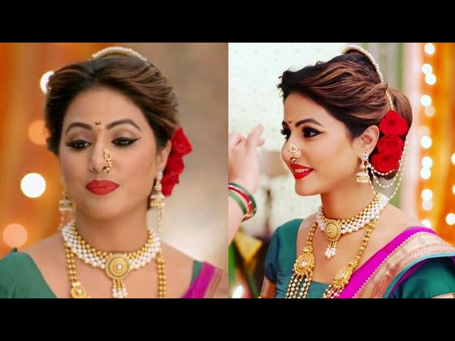 Quick Saree Hairstyle | Twisted Hairstyle | Akshara Hairstyle In YRKKH |  Open Hairstyle For Girls - YouTube