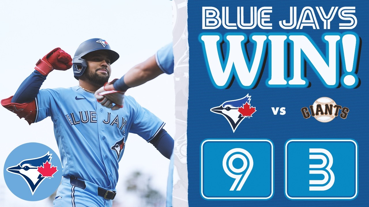 Blue Jays tally 13 hits, break game open early vs Giants!