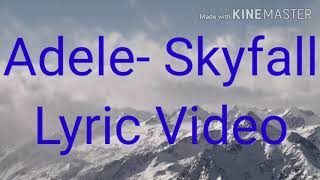 Adele- Skyfall Lyric video