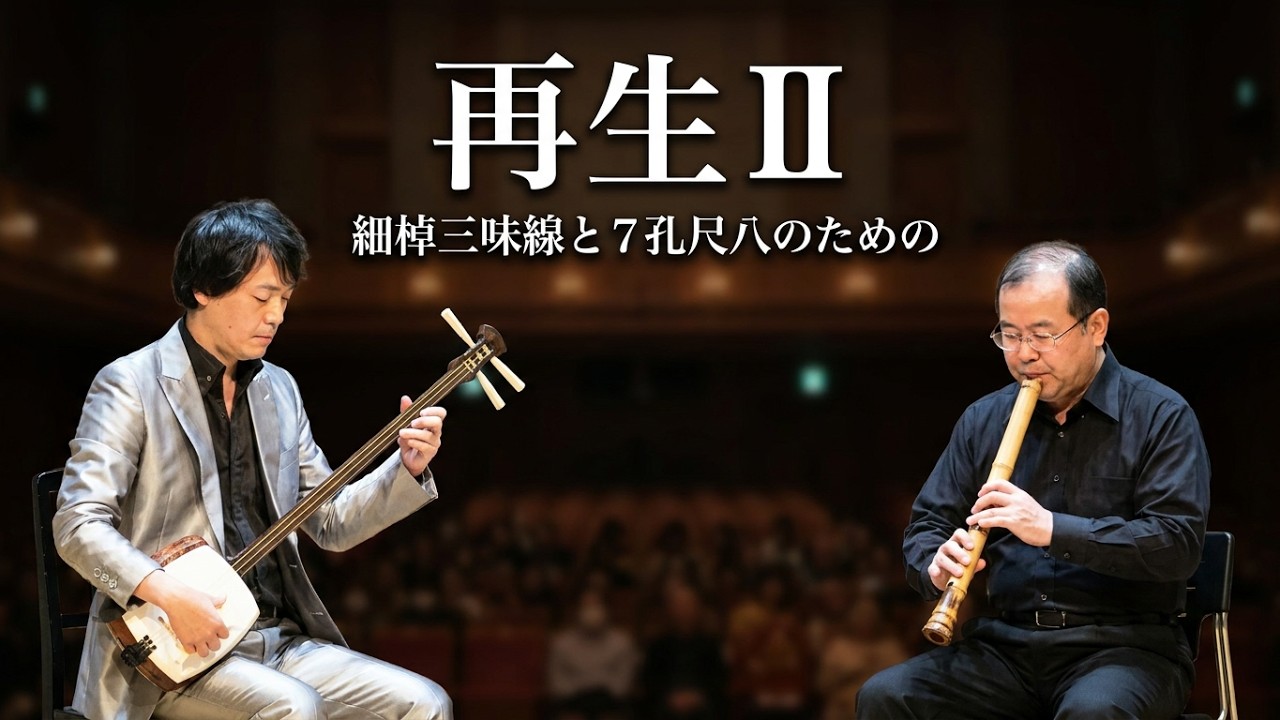 伊藤高明 ／ 再生Ⅱ (2021年) 細棹三味線と7孔尺八のための - YouTube