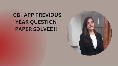 CBI APP Previous Year Questions ||  CBI APP Exam 2017 || Part 1 || Constitution