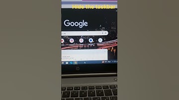 how to hide taskbar in window 10 ??  #computertricks #computertips #computereducation