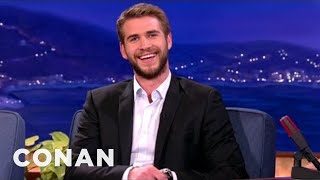 Liam Hemsworth Got His Butt Kicked By JeanClaude Van Damme | CONAN on TBS