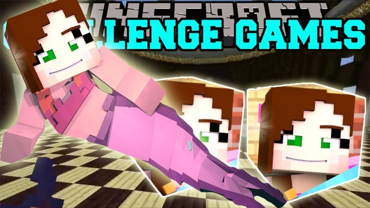 Popularmmos Pat And Jen Minecraft Jen Fish Challenge Games Lucky Block Mod Modded Mini Game