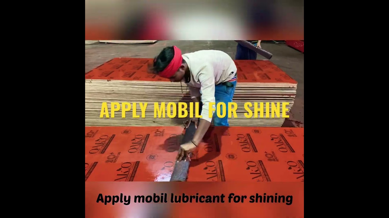 Shining for shuttering ply 