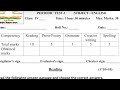Class 4, English periodic test 1 session 2025-26 sample paper solution with explanation