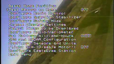 Eagle Tree RTH Glitch