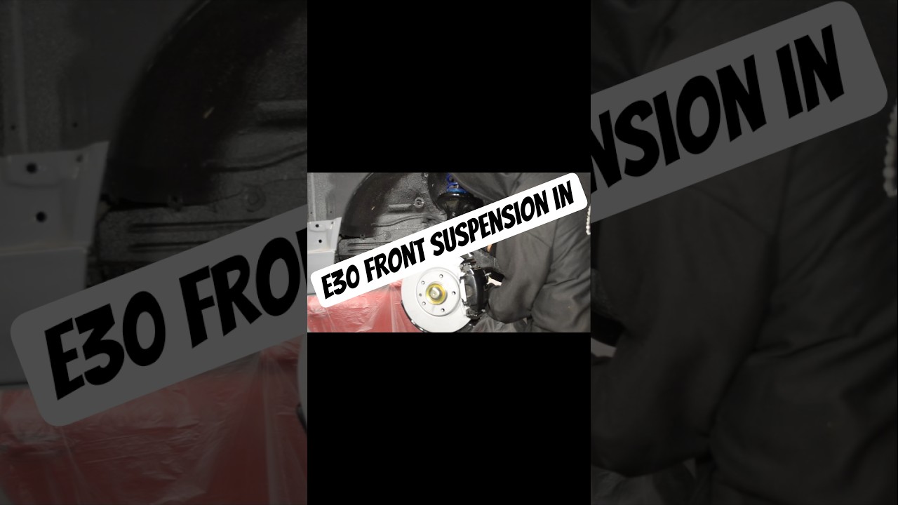 E30 front suspension in, New and powder coated parts in 