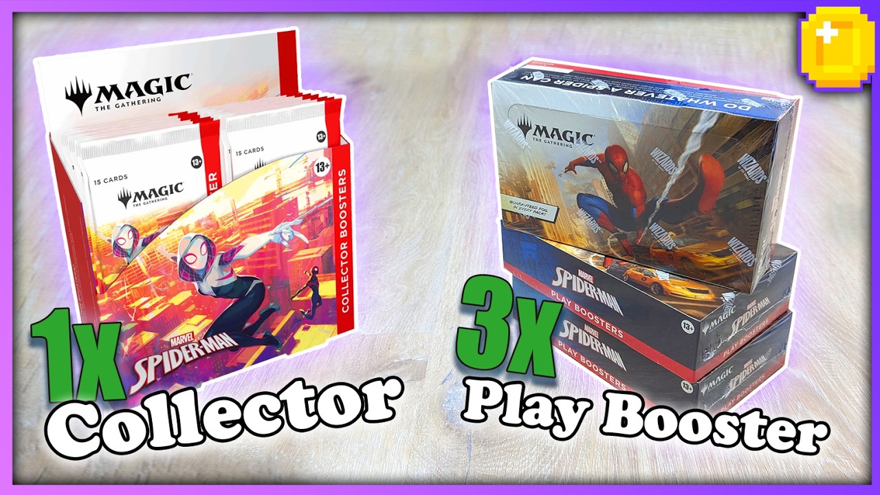 how many packs in a booster box spiderman play Magic: The Gathering Man%20Play%20Booster%20Packs%3B%20each%20Play%20Booster%20Pack%20contains%3A%26bull%3B%2014%20Magic%3A%20The%20Gathering%20cards%26bull%3B%201 How Many Mythics in a
