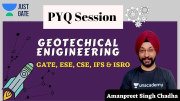 PYQ Session | Geotechnical Engineering | ISRO | Amanpreet Singh