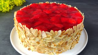 Cake that melts in your mouth!  Simple and very tasty. The best strawberry cake.