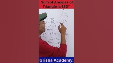 Finding the third angle of the triangle if two angles given.. #Geometry