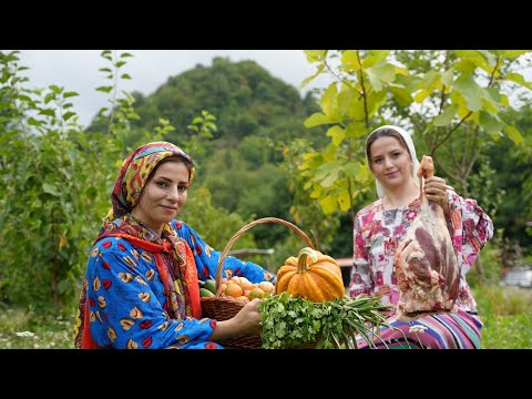 Rural Style Cooking Of Lamb and Fresh Vegetables in a Peaceful Village ♧ Cooking Vlog