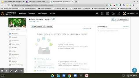 Schoology Attendance Slide Part 3: Schoology Announcement
