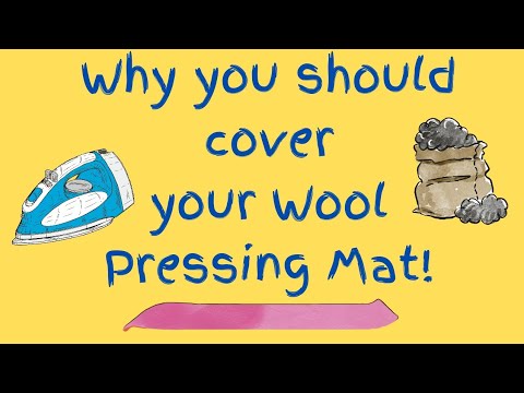 Why should you cover your wool ironing mat  quiltingforbeginners  beginnersewing  diy  begginners