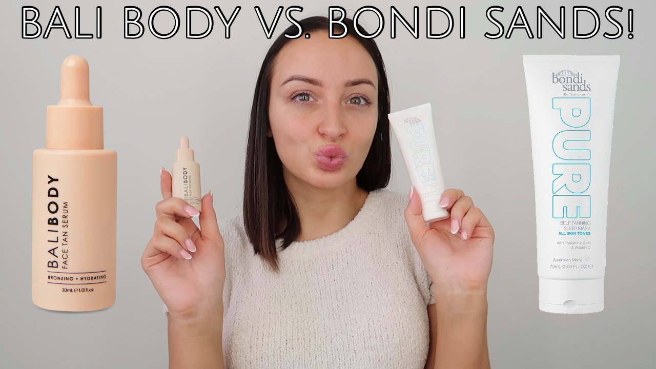 Bali Body Face Tan Serum vs. Bondi Sands PURE Self Tanning Sleep Mask! YouTube