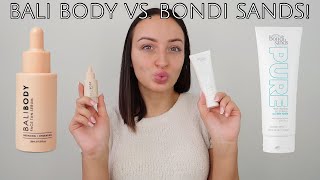 Bali Body Face Tan Serum vs. Bondi Sands PURE Self Tanning Sleep Mask!