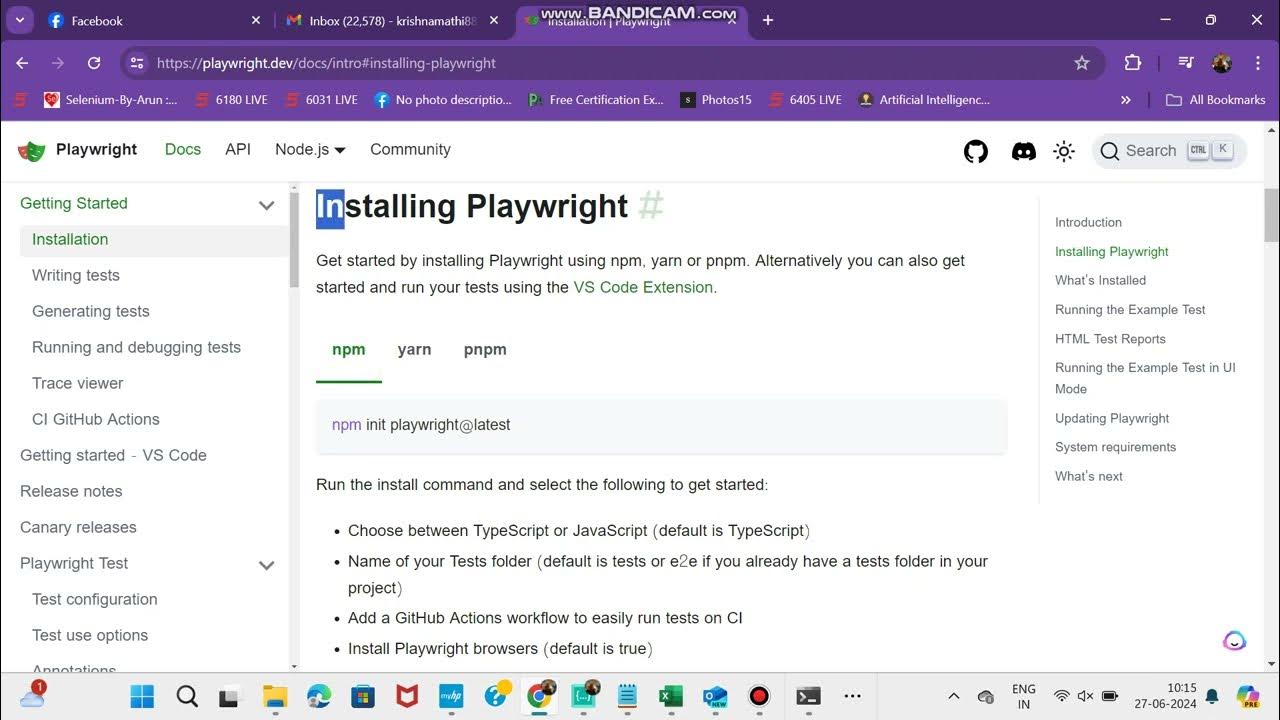 How to install playwright - YouTube