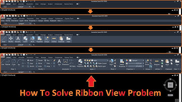 AutoCAD ribbon missing || AutoCAD Top tool bar Missing