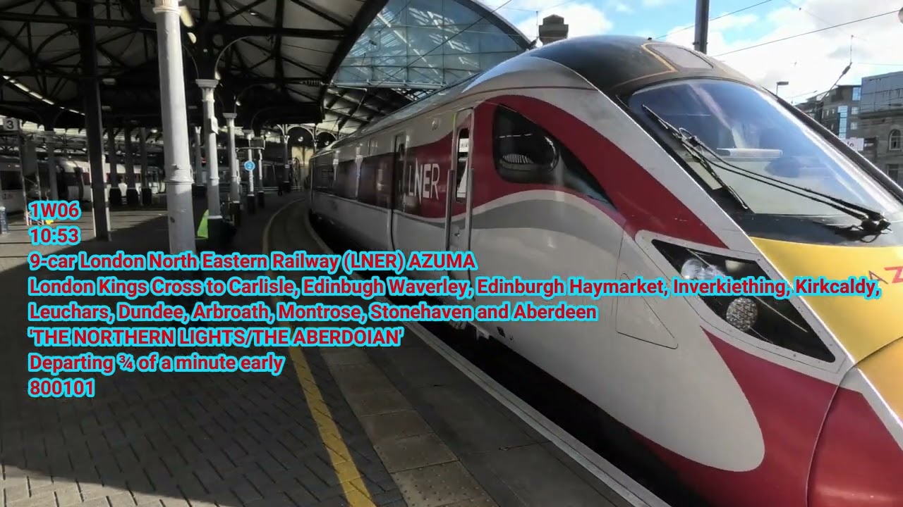 Trains at Newcastle Central Station on Saturday 15/10/22 in Full 4K Ultra HD plus LNER AZUMA Diverts