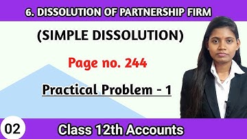 12th accounts chapter 6 practical problems 1 | simple dissolution lecture no 2 maharashtra board