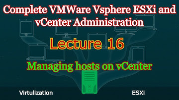 Managing hosts on vCenter in urdu / Hindi - Lec 16