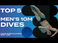 Top 5 mens 10m platform dives  diving world cup 2023   pt1