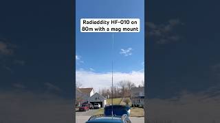 How To Get 80M To Tune On The Radioddity Hf-010 Antenna When Using A Mag Mount And No Radials