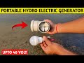 How to make a portable hydro electric generator at home | Micro hydro power plant