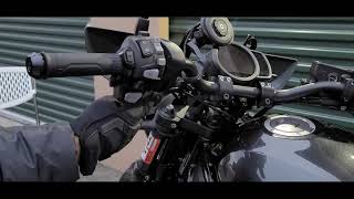 Rebel 1100, 4 inch risers cable routing overview