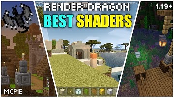 Top 3 Best Shaders of Render Dragon Support for 1.19 MCPE / Minecraft Bedrock || Game Smasherz