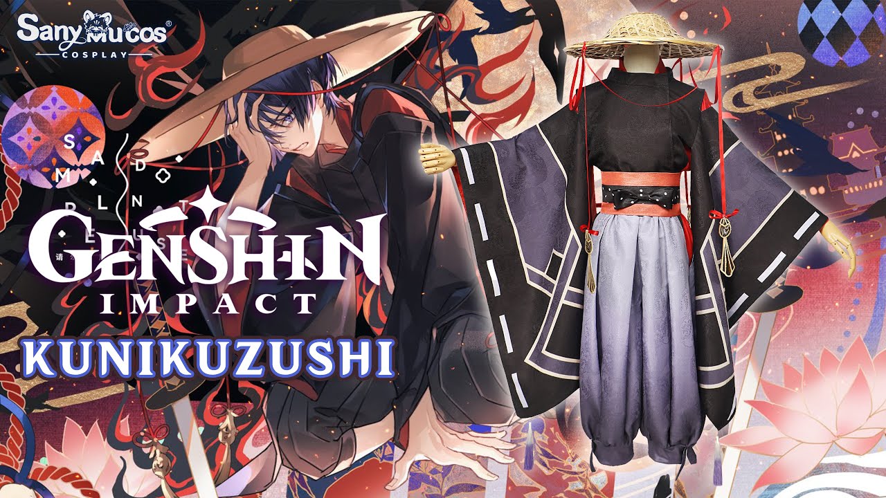 【SanyMuCos】Genshin Impact Kunikuzushi Cosplay Costume Plus Size Detail Show