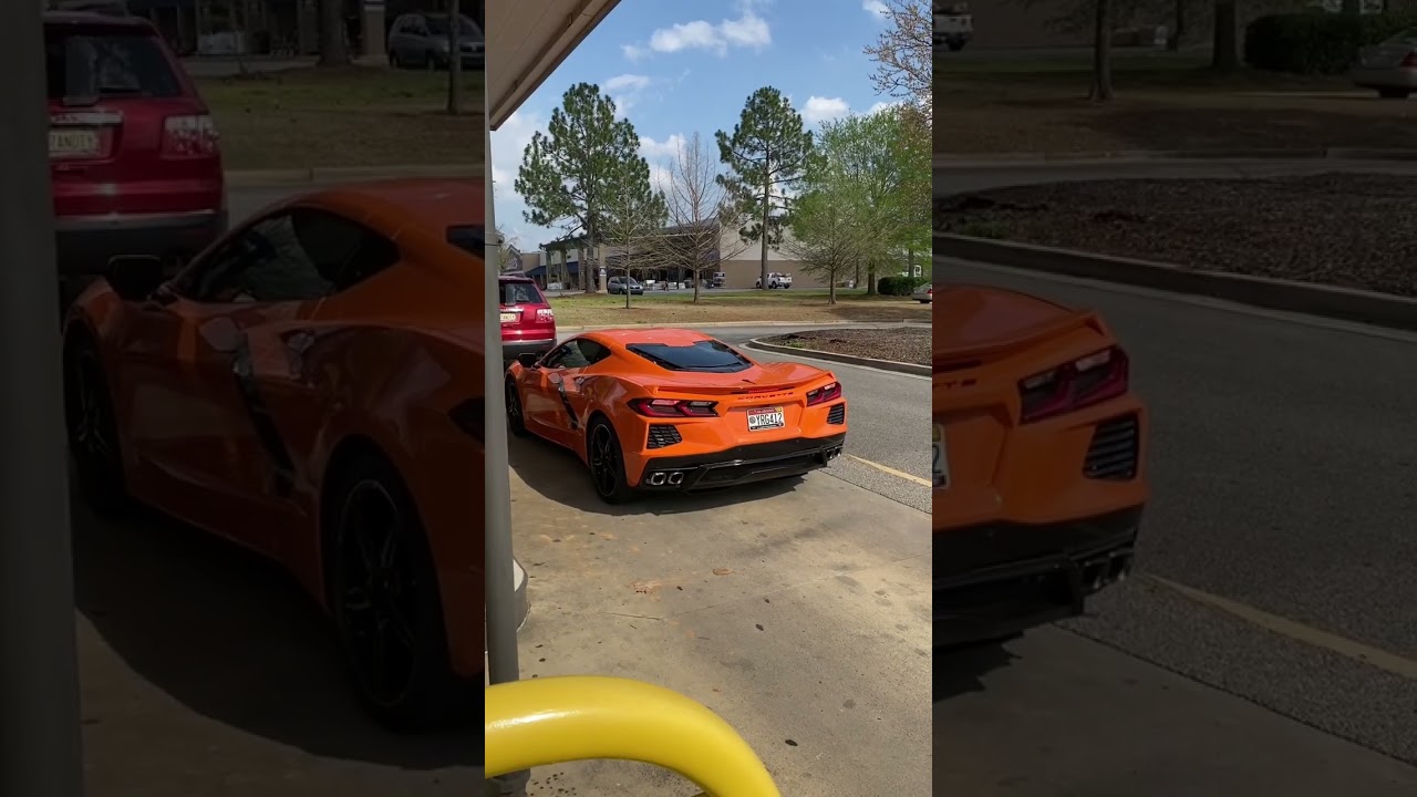 C8 corvette straight pipe start up sound