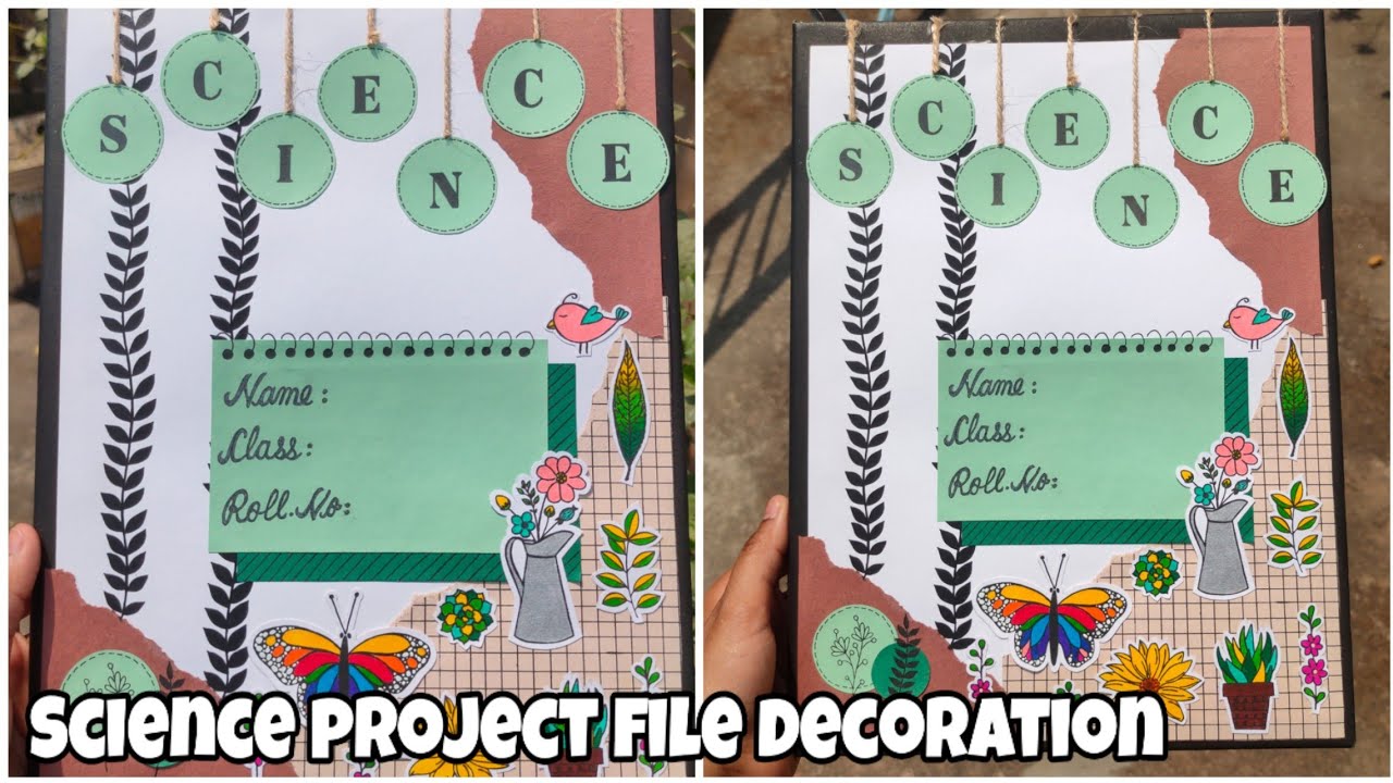 Easy Science Project File Decoration Idea Science File Notebook 