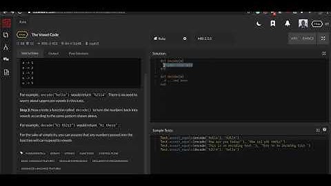 Code Wars Challenge | The Vowel Code Challenge in Ruby