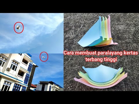 Cara membuat parasut paralayang dari kertas terbang tinggi