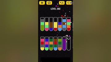 Water Sort Puzzle level 283 solution