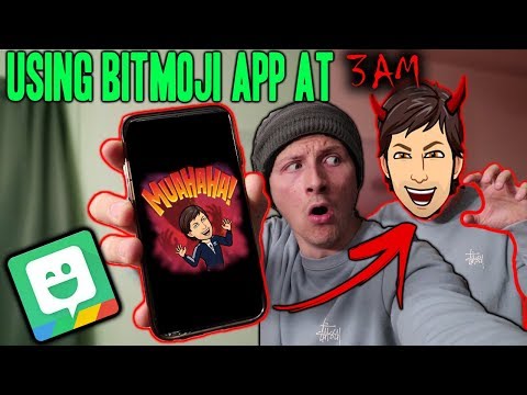 *SCARY* DO NOT USE BITMOJI APP AT 3 AM!! (SOMEONE BROKE IN!!)