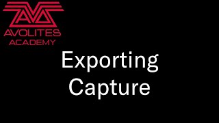 Exporting Capture File