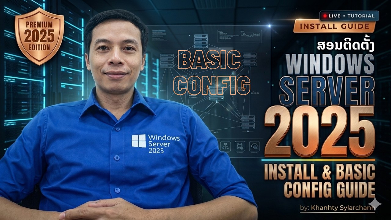 Neteco Basic Configuration Server Module 03. Basic Config Windows Server 2025 - YouTube
