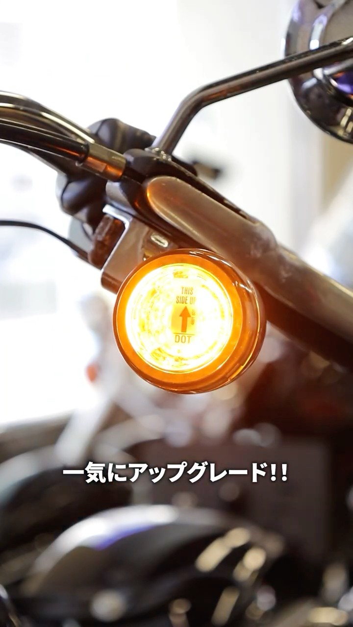 【ハーレー純正】 LEDフロントシグネチャーターンシグナルインサート ハーレーパーツ＆用品・ラッキースカル / 【ハーレー純正】 LED